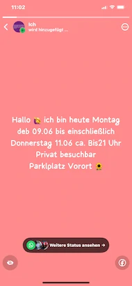 nur über whats app info 