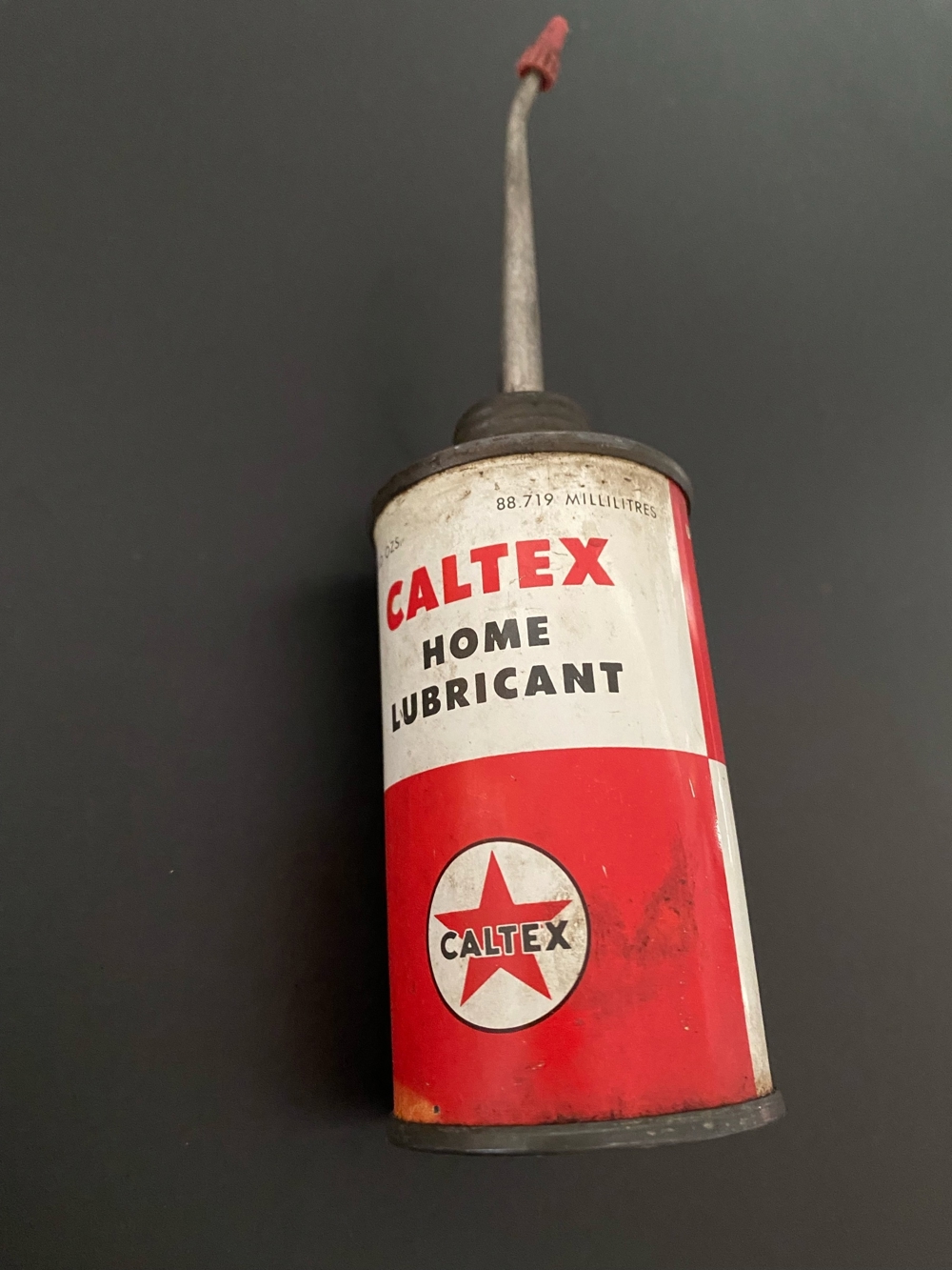 Caltex Home Lubricant 1960 Vintage Oil Cans