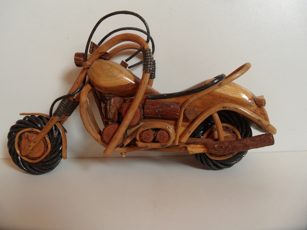 Motorrad aus Holz Harley Davidson L 36 X H 20 cm