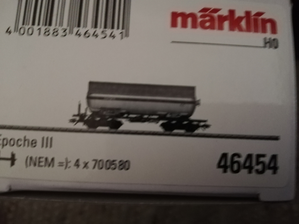 Märklin HO 46454 Kesselwagen Dampföl "Sonderwagen Info-Tage 2009" in Ovp