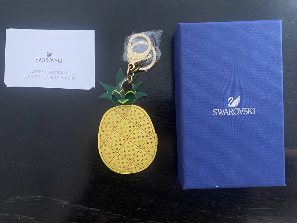 Swarovski Taschen-Schlüsselanhänger NEU Ananas