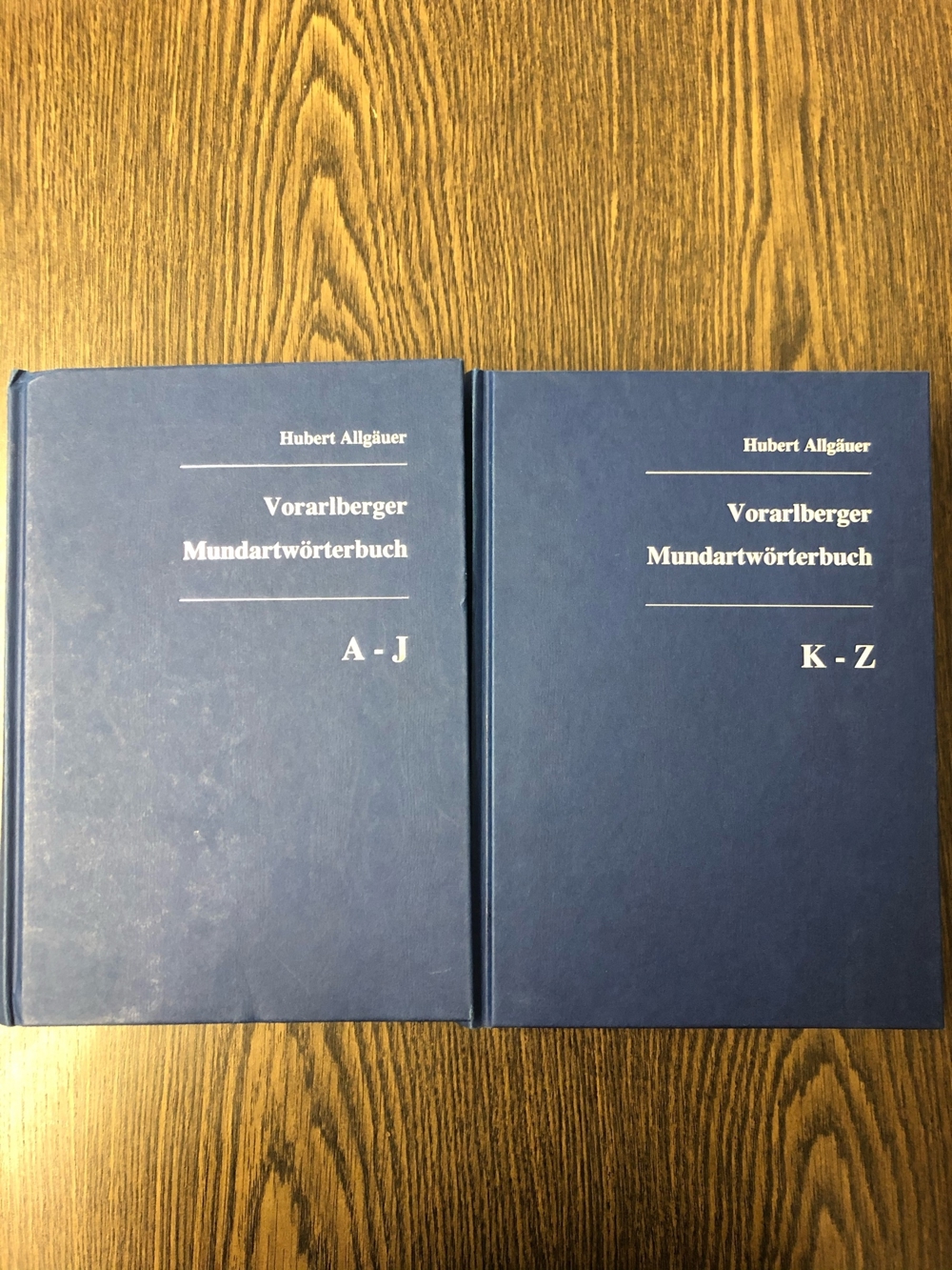 Vorarlberger Mundartwörterbuch, Dialekt Vorarlberg, H. Allgäuer