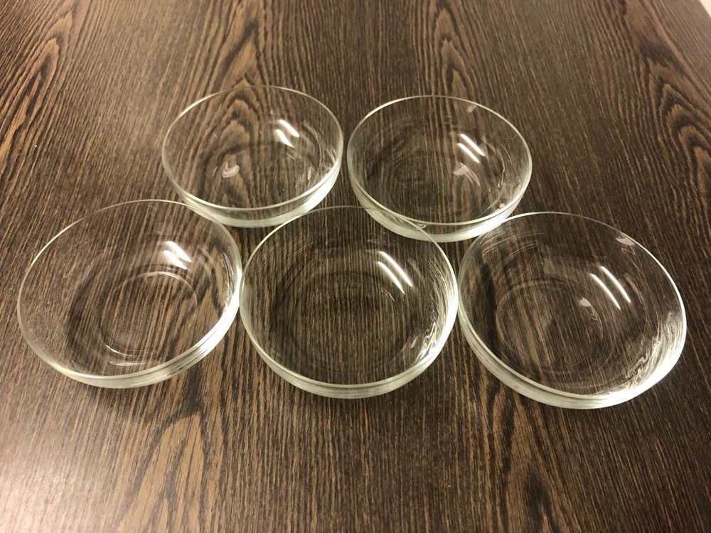 Vintage: 5 Glasschalen