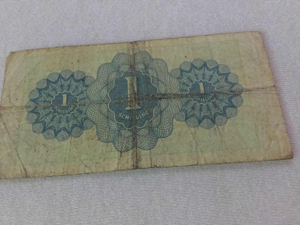 1 Schilling Banknote 1944 zu verkaufen