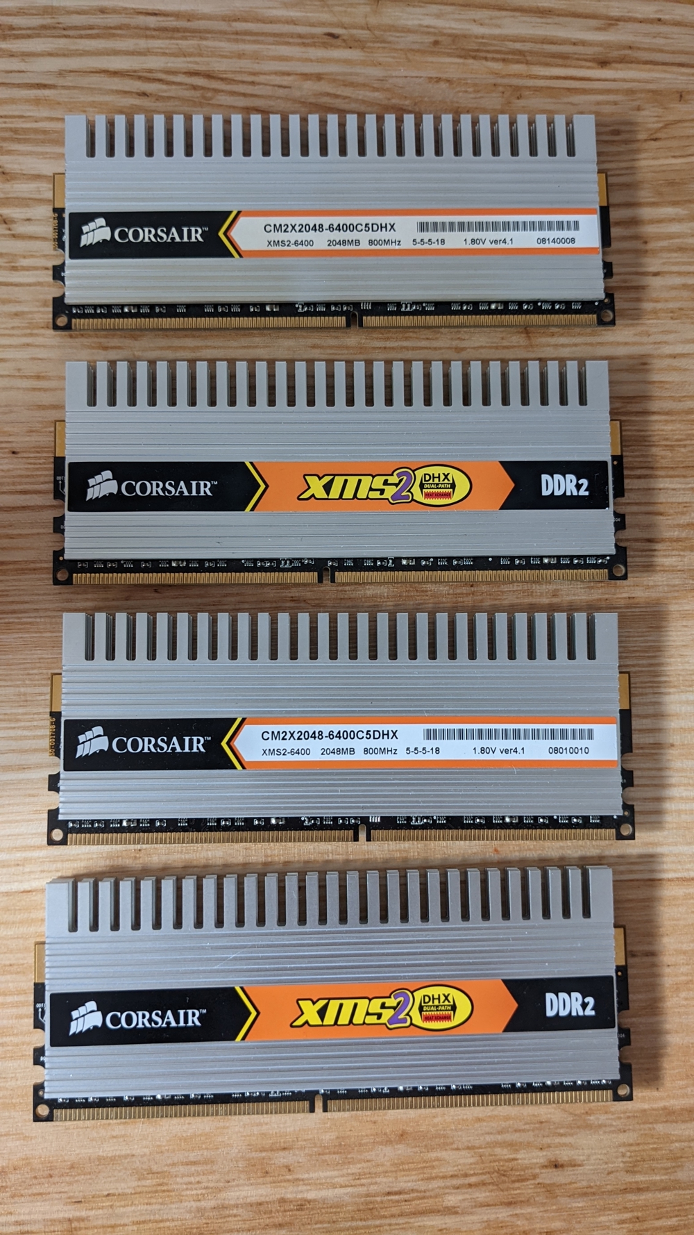 4x2GB DDR2 RAM von Corsair