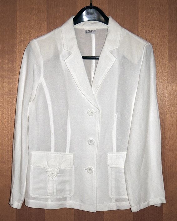 Damen Blazer, Gr. 40, Sommerblazer, Damenjacke, Jacke, weiß,