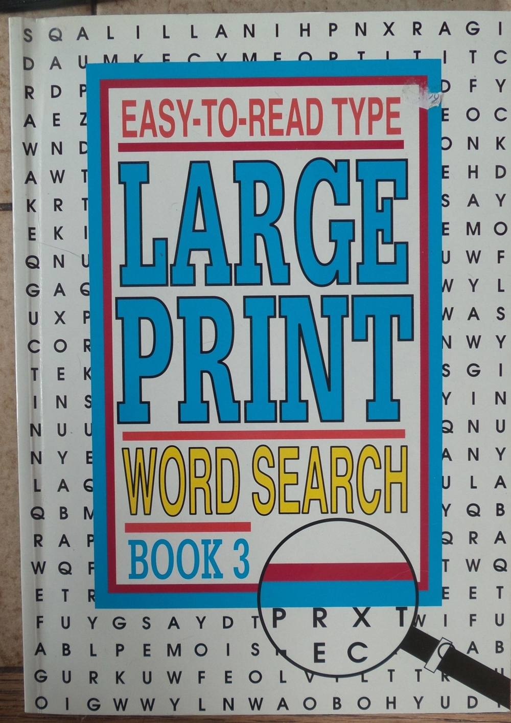 Large Print Word search; Easy-to-read Type;