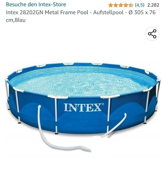 Intex Pool Aufstellpool mit leistungsstarker Sandfilterpumpe - vollständiges Set