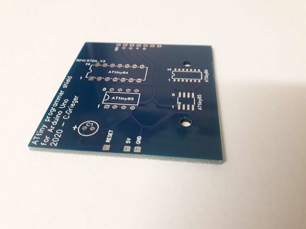Programmer-Shield Platine für Arduino Uno und Attiny