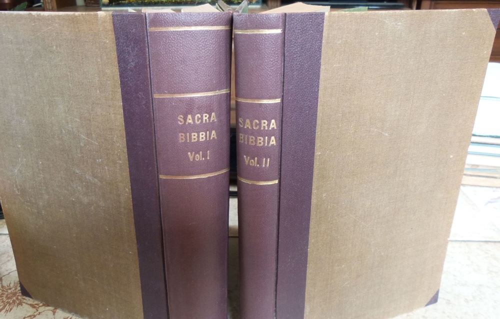 Sacra Bibbia; Vecchio Testamento secondo la volgata; Volume 1 und 2;