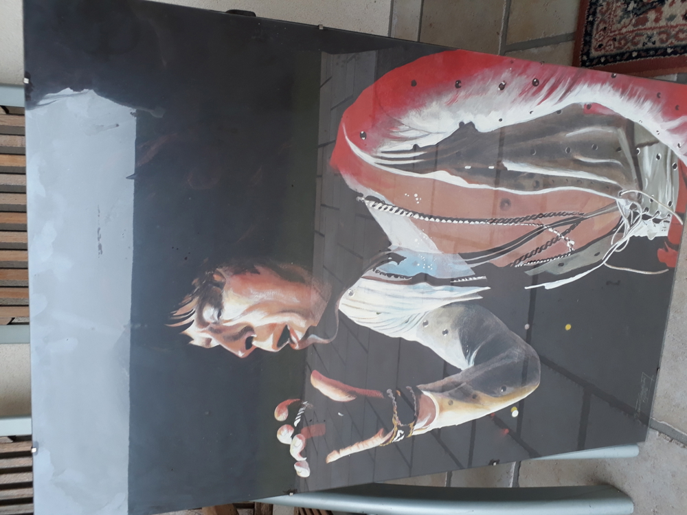 Gemälde nach Postervorlage " Rolling Stones"