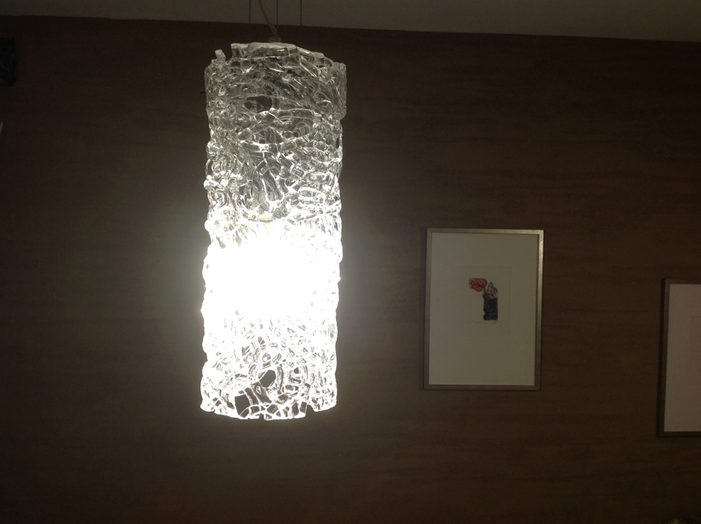 Glas Designer Lampe Esstisch