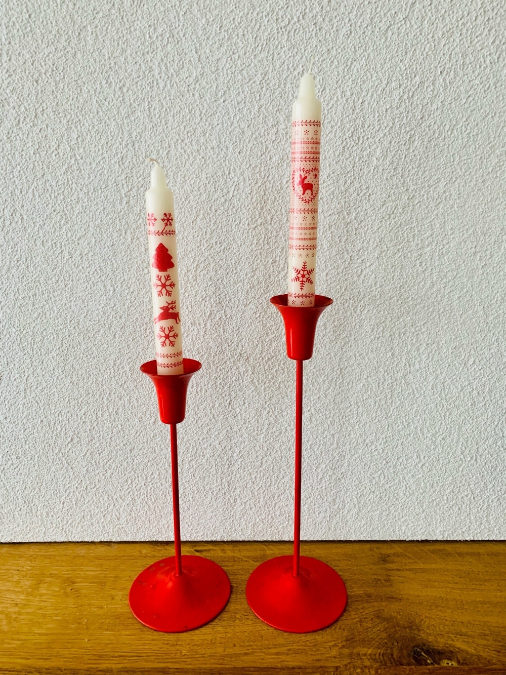Kerzenständer rot 2 Stk.