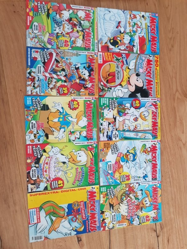 10 verschiedene Micky Maus Comics 