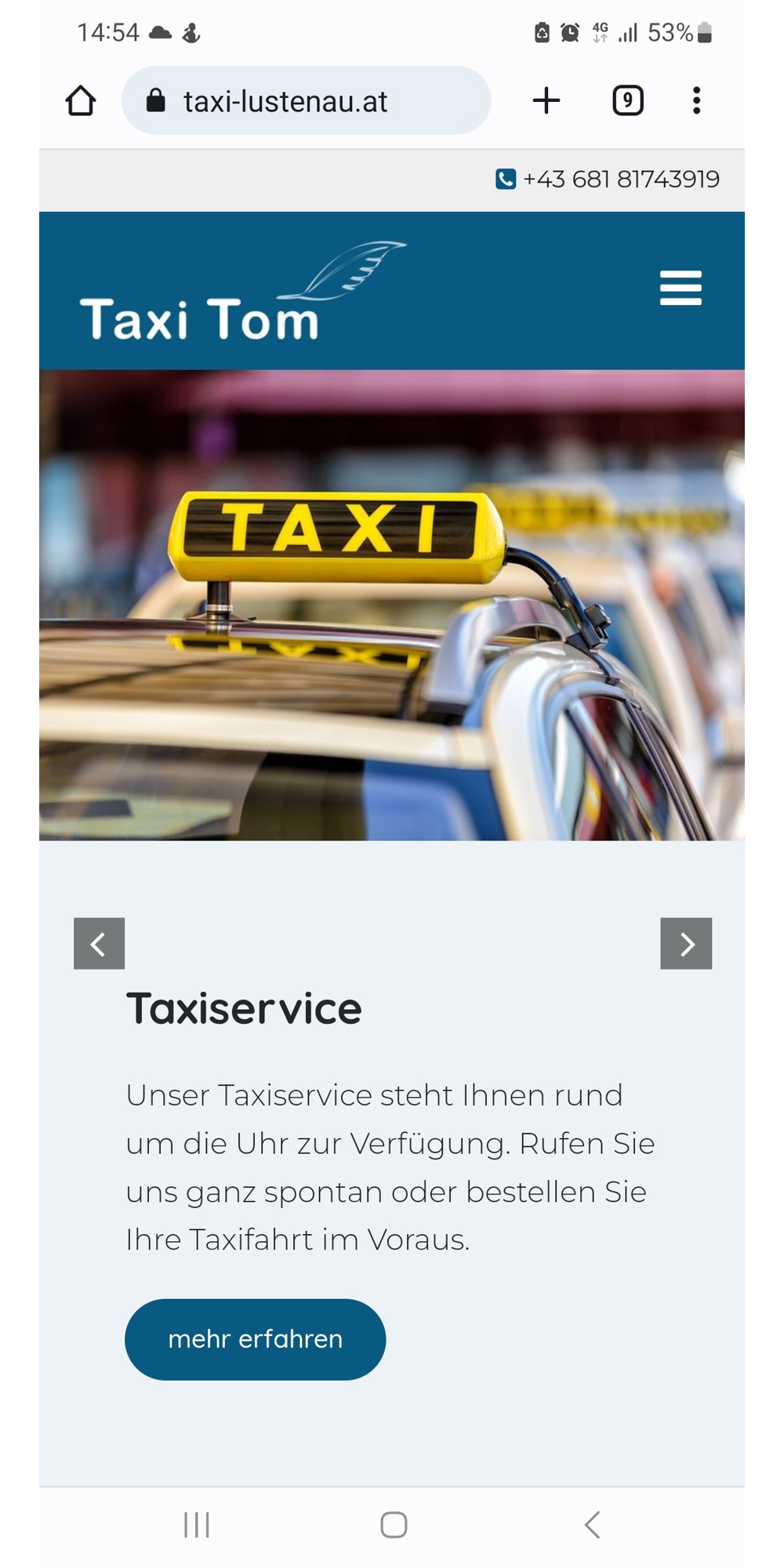 Taxi Fahrer/in gesucht