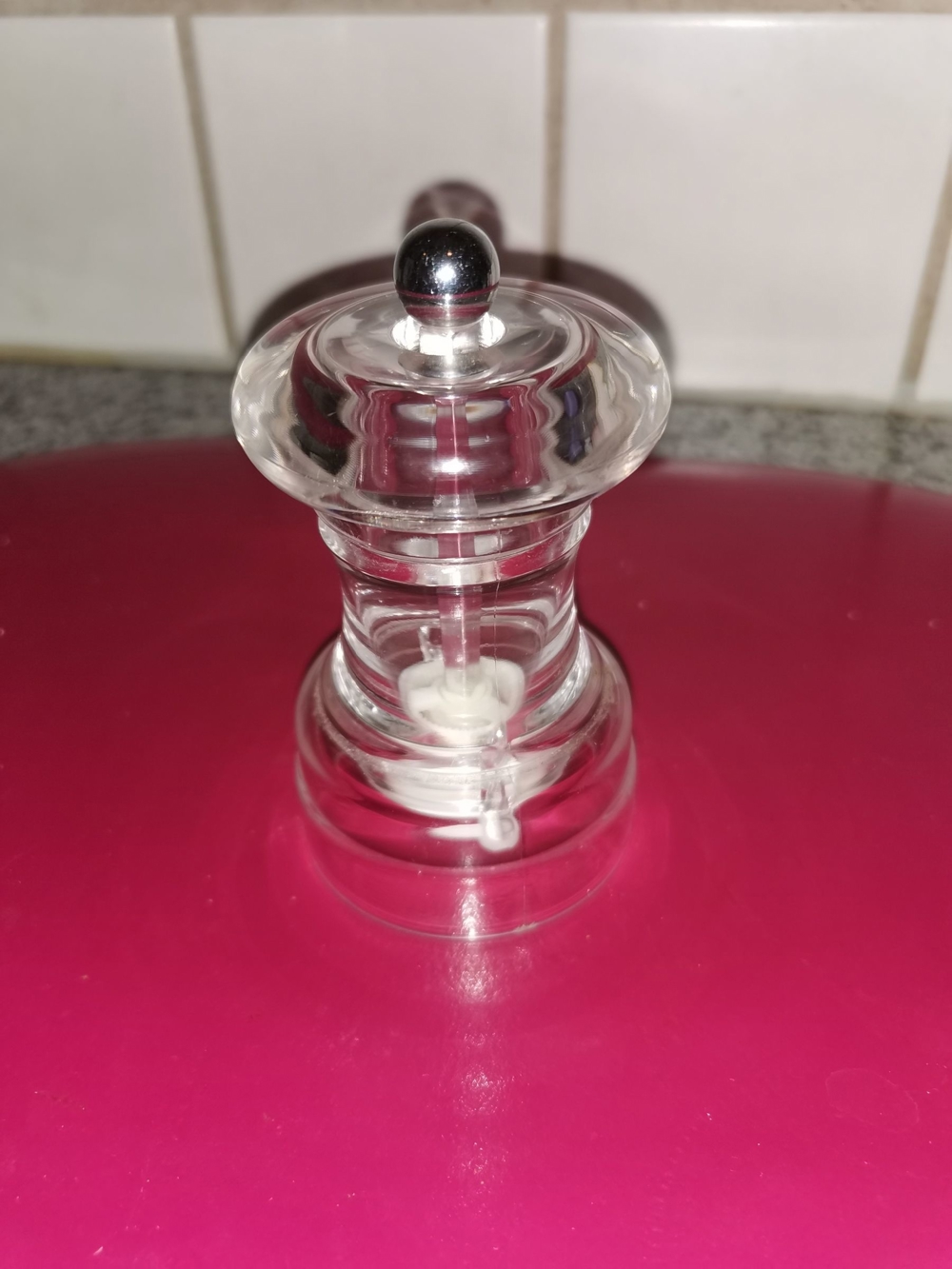 Salz Pfeffermühle Acryl-Plexiglas H=10 cm