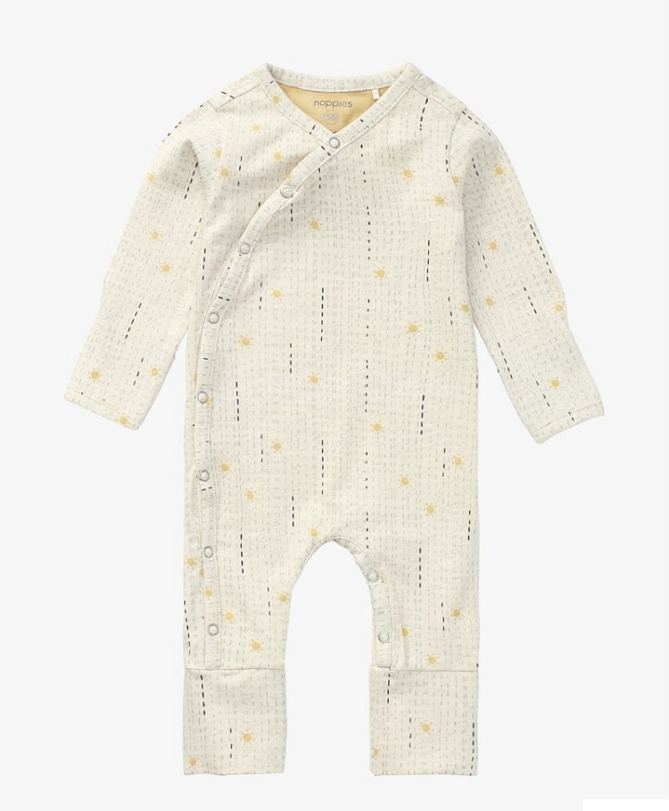 Baby Jumpsuit/ Strampler mit Umschlagärmel und -Füßen