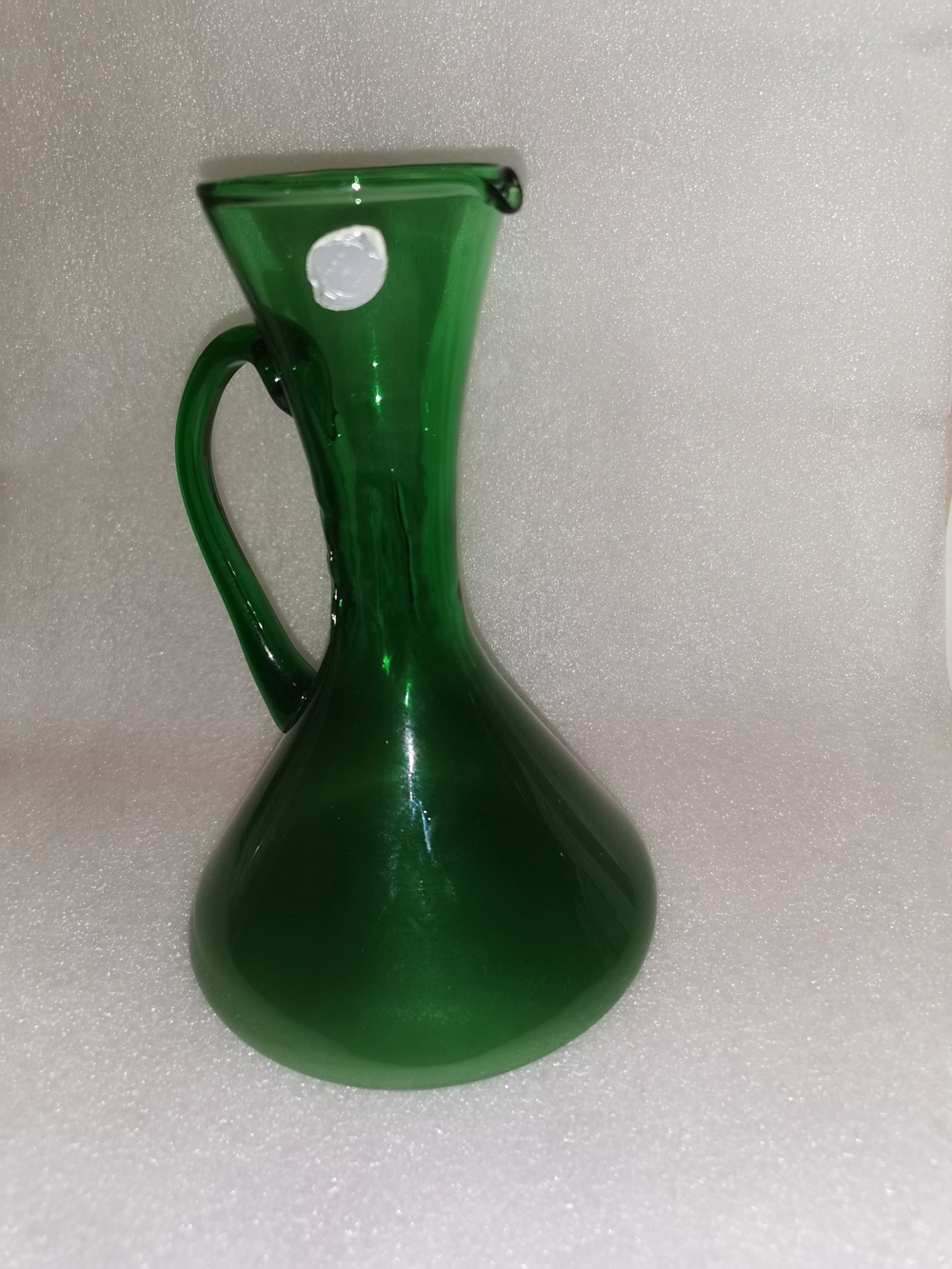 Glasvase grün H= 18,5 cm Made in Italy