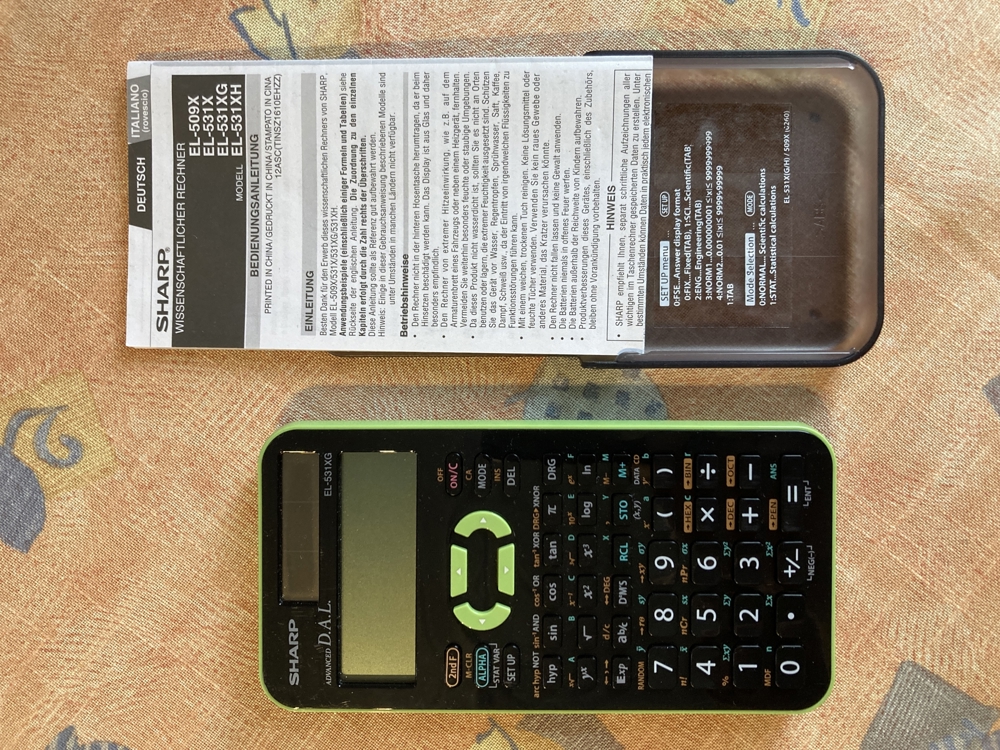 Taschenrechner Sharp EL-531 XG