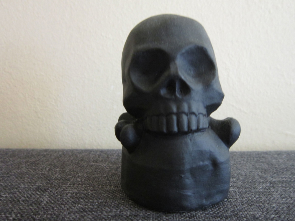 Totenkopf - Briefbeschwerer - Skull - Crossbones - Death Head - Deko - Figur - Büste