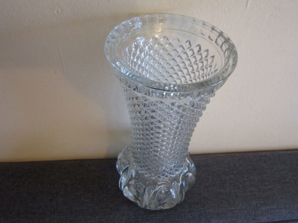 Alte Vase aus den 60/70er Jahren - Glas - Vintage - Höhe: 25cm , oberer Durchm: 12cm