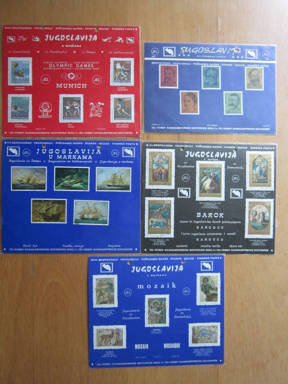 Konvolut - Briefmarken - Jugoslawien - 1960er / 70er Jahre - siehe Bilder