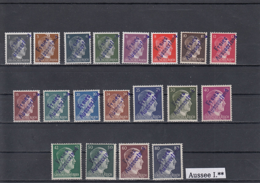 20 Briefmarken Sätze Österreich Privatausgaben mit Aufdruck Postfrisch