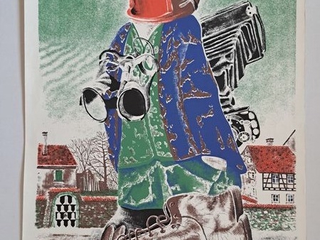 Lithografie von Helmut Fetz