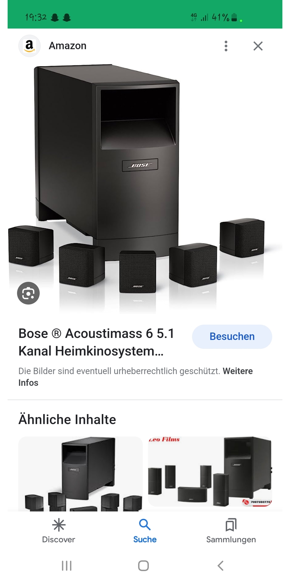 Bose acoustimass 6 (keine Panasonic, Sony, Samsung, Phillips, Marshall))