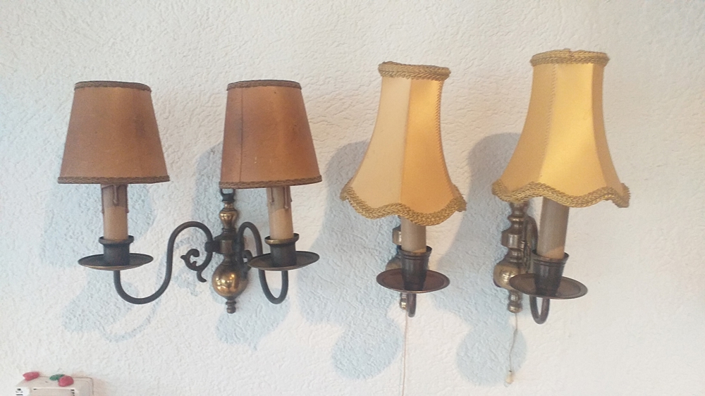 4 MESSING LAMPEN ANTIK 39,00 EUR