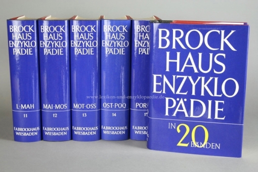 Brockhaus Enzyklopädie 17. Auflage, Halbleder, Band 1-25, 1966-1981
