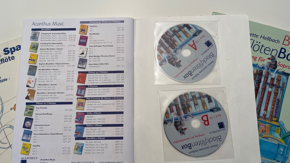 Blockföten Unterrichtsbücher + CD