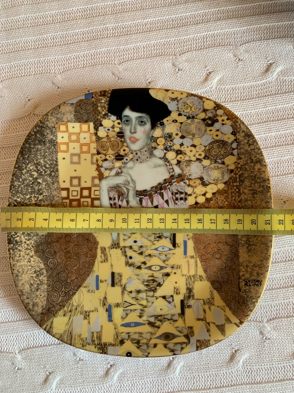 Porzelanteller limitiert von Gustav Klimt   