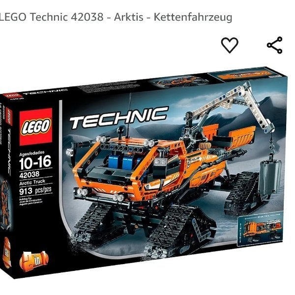 Lego Technic 42038 Arctic Kettenfahrzeug inkl. Motor (Lego Technics Power Functions)