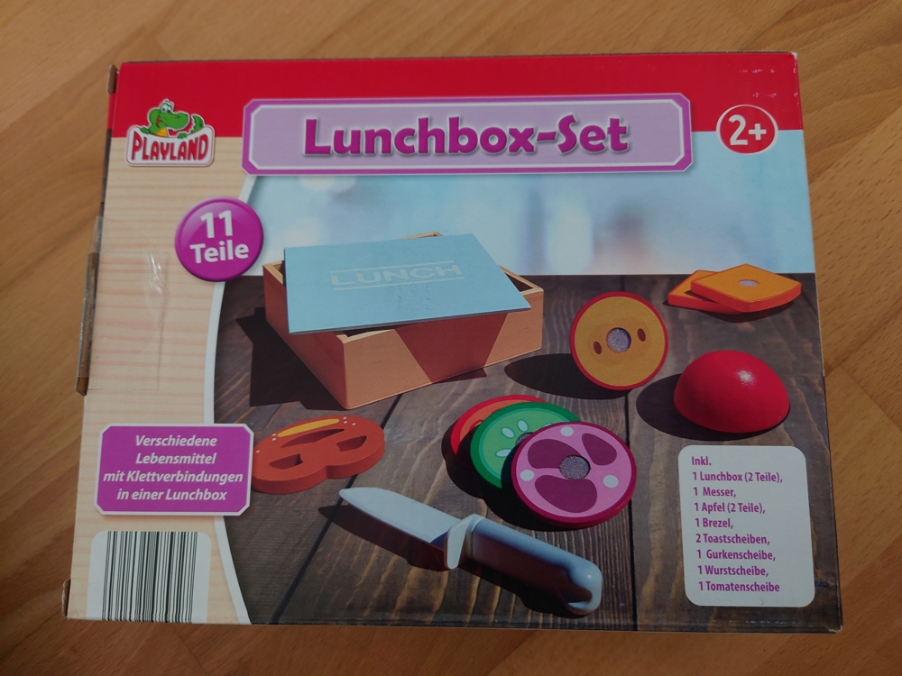 Lunch Box Set aus Holz NEU