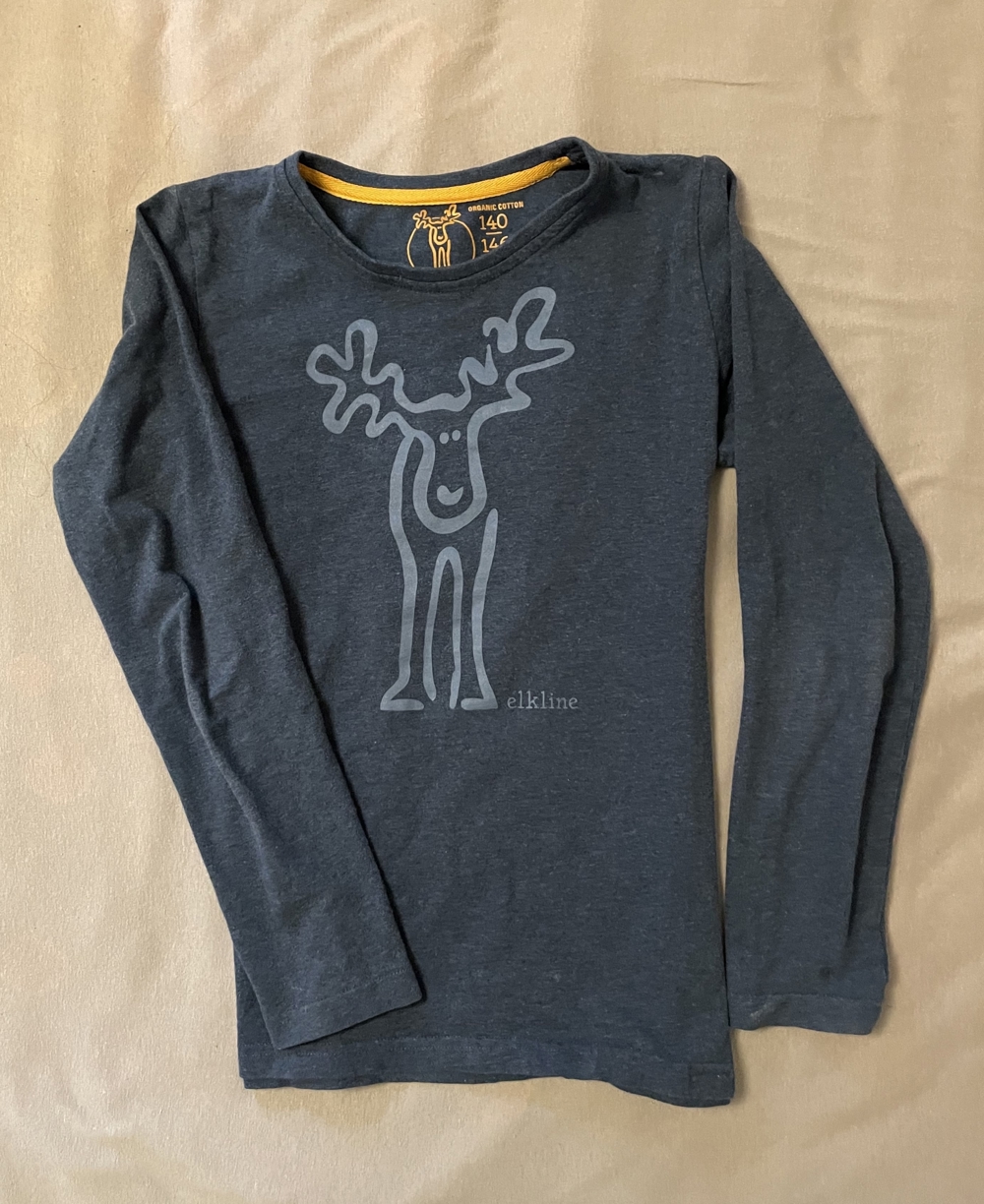 Longshirt, Sweatshirt elkline, blau, Größe 140 146
