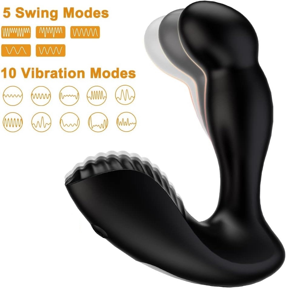 Prostata Massagegerät, Analvibrator für Ihn mit 5 Schwungmodi & 10 Vibrationsmodi