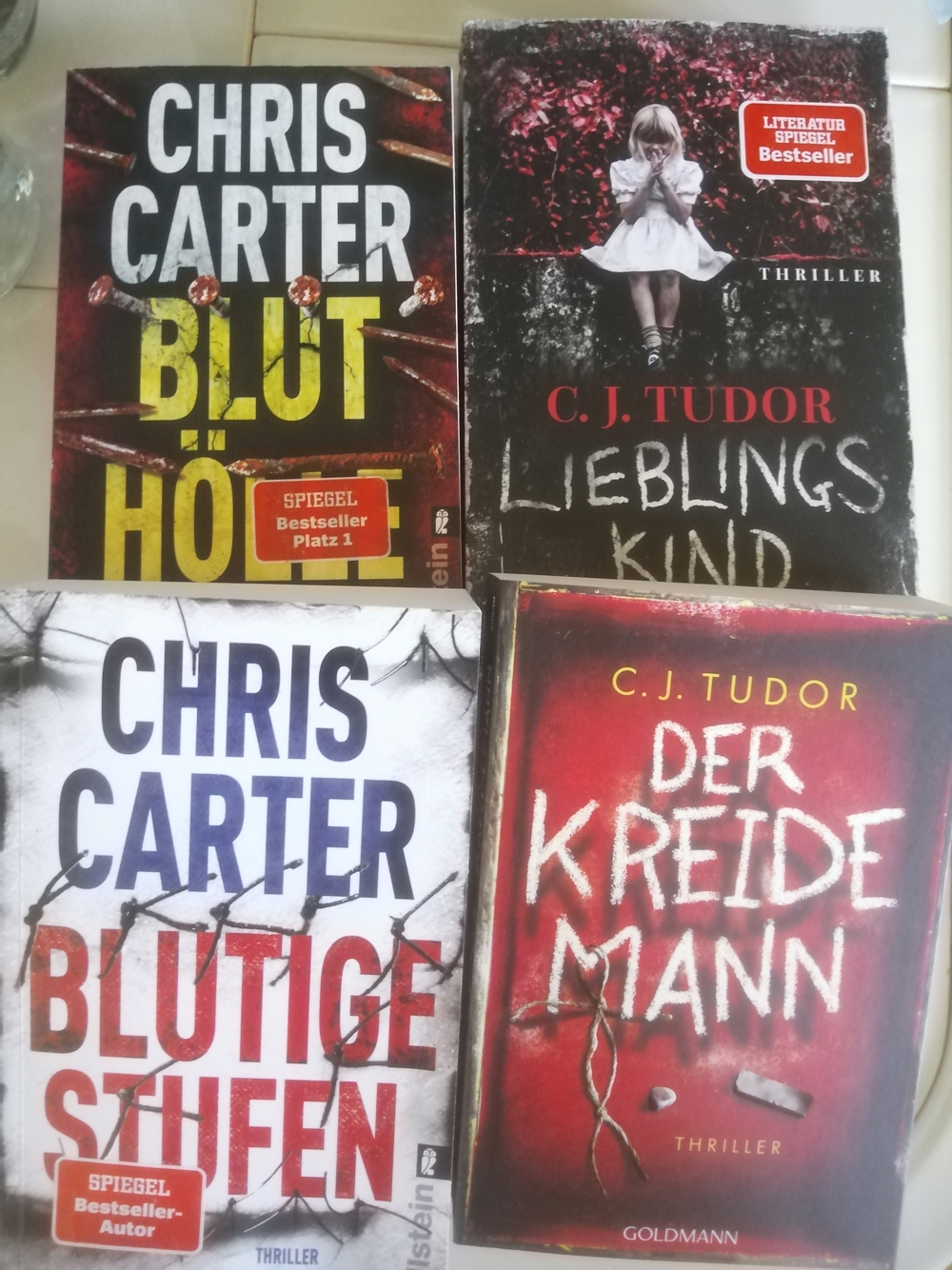 diverse horror-, thriller-, psycho-buecher