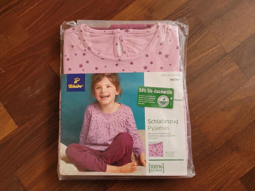 Tchibo Mädchen Pyjama Gr. 98/ 104