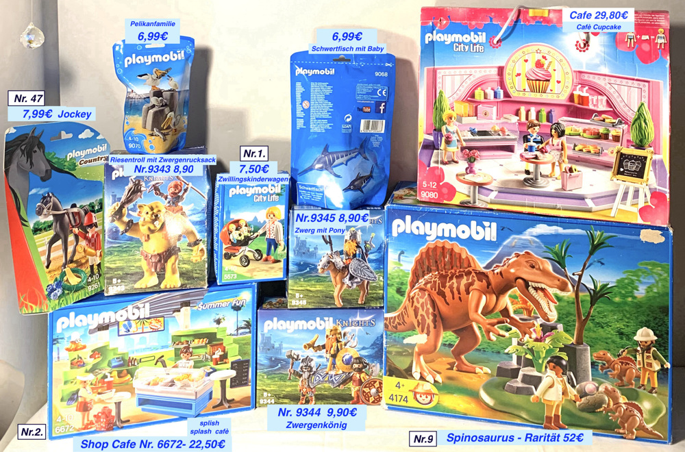 10x Playmobil Dino Cafe Knights Country City