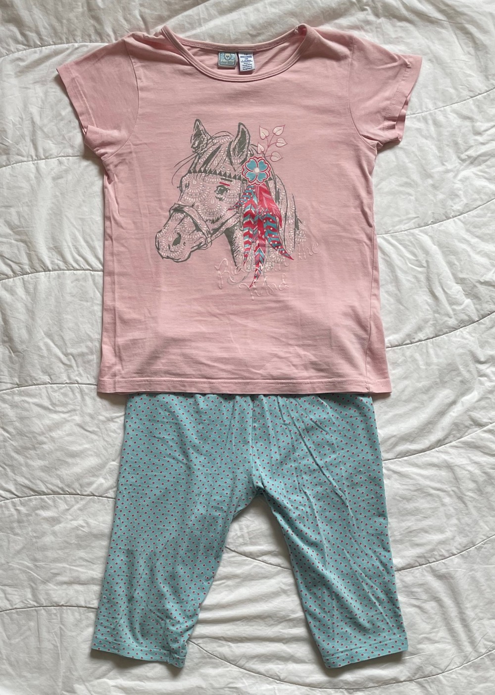 schöner Schlafanzug   Pyjama Mädchen, Größe 128