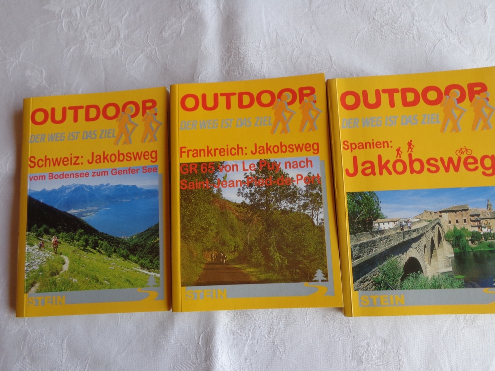   3  Handbücher-Jakobsweg  Schweiz   Frankreich   Spanien