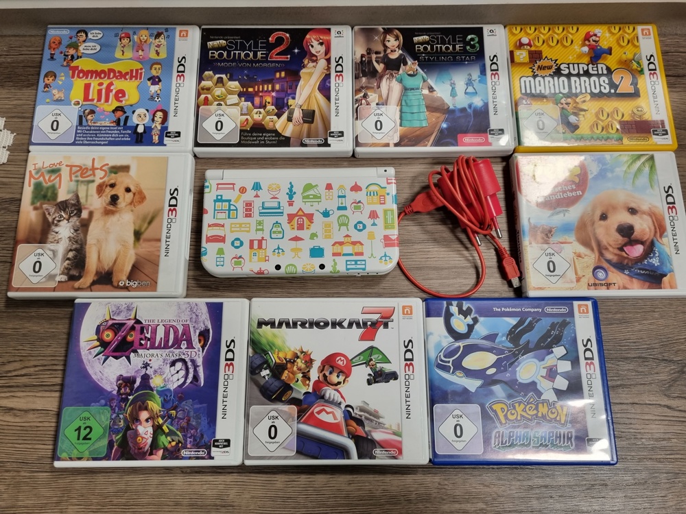 Nintendo 3 DS Paket mit Spiele