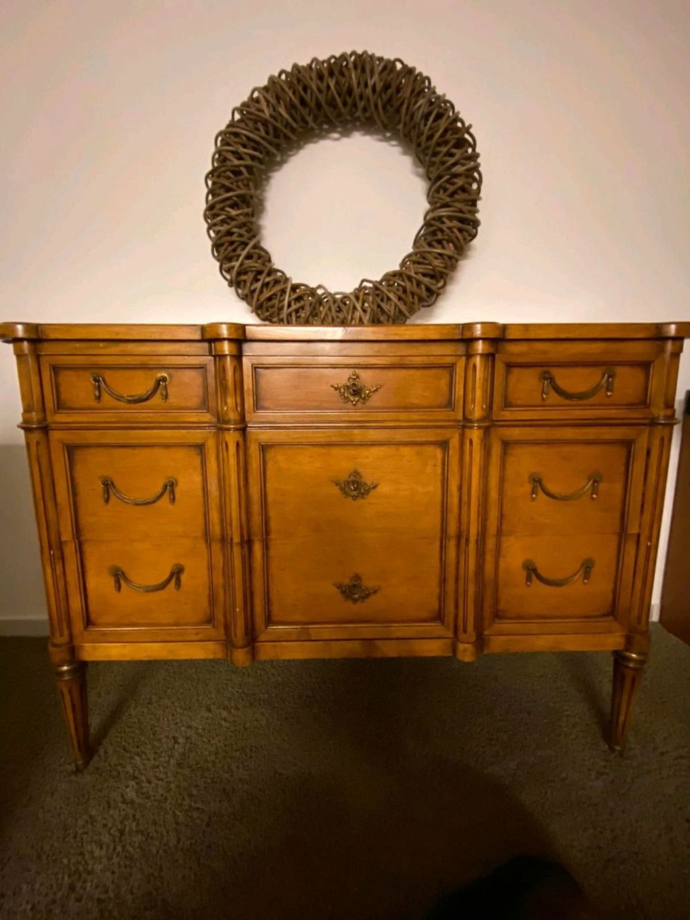 Biedermeier Kommode Anrichte Sideboard Barock Nussbaum Empire Louis XV Schrank 