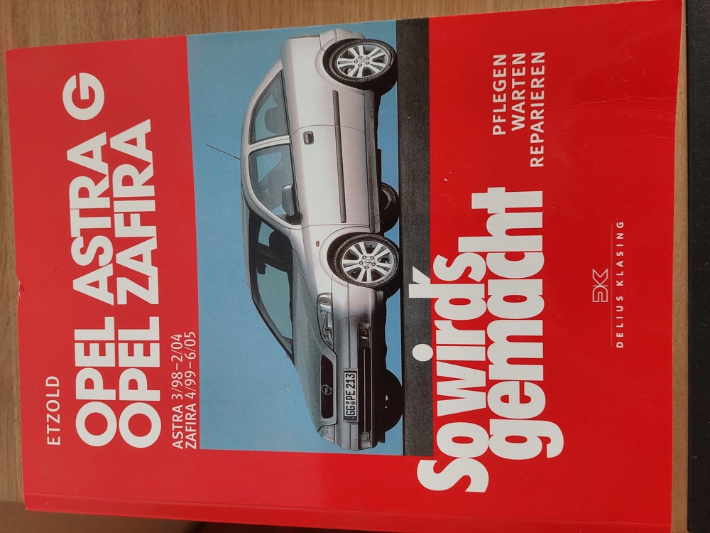 Handbuch Opel Astra G