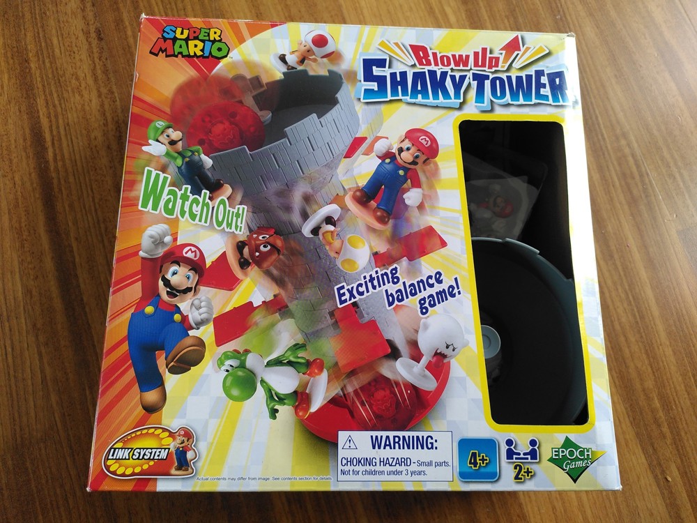 Super Mario Blow Up Shaky Tower Spiel für Kinder 