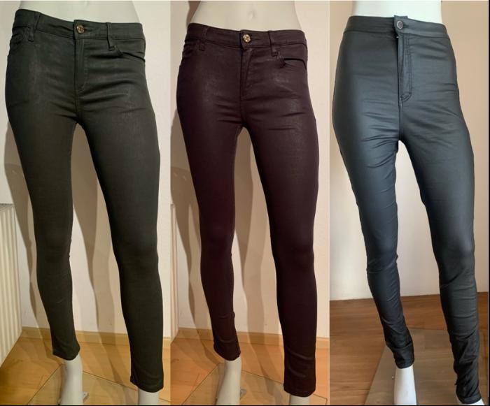  Jeans Hoaw Damen-Hosen Gr. 34 (26) mit Coating oder bedruckt - Mango 