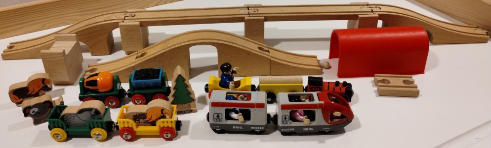 BRIO und IKEA Holzeisenbahn Teile