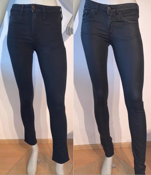 Schwarze Jeans Hosen Gr. 34 (26) - neuwertig - Denim, Skinny