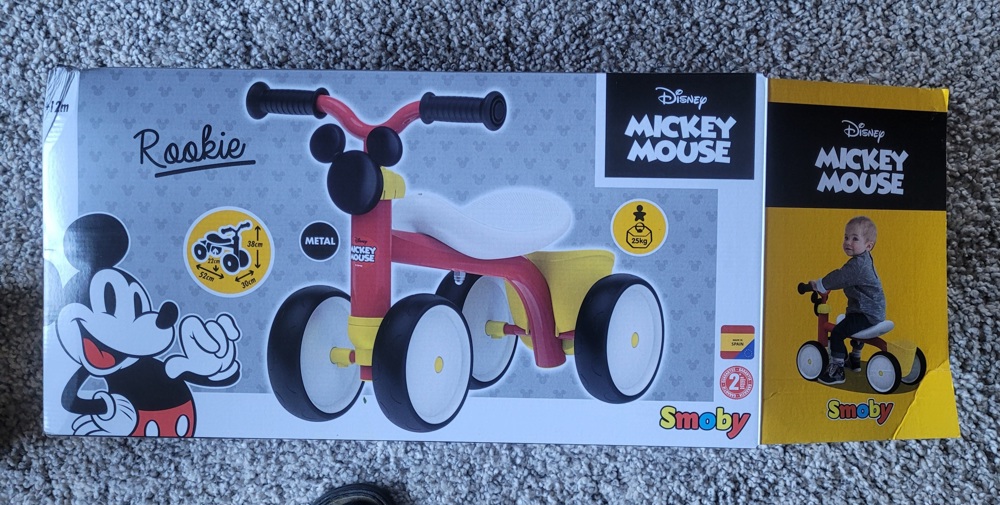 Laufrad mit 4 Rädern Kinderrad Rookie Spielzeug Mickey Mouse